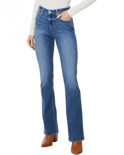 Paige Hi Rise Manhattan Boot Cut Jeans In Beloved In Blue