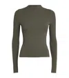 Paige High-neck Henrietta T-shirt In Green