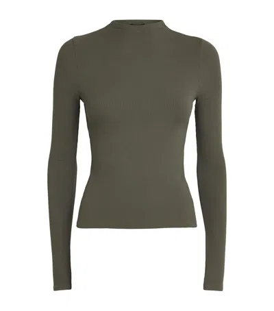 Paige High-neck Henrietta T-shirt In Green