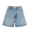 Paige Dani Shorts With Double Welt Stitch Through Pockets Expedition In Blue