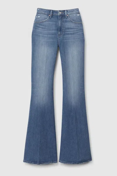 Paige High Rise Flared Jeans In Gabriella Blue