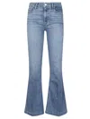 Paige High-rise Flared Jeans With Vintage Wash In Blue