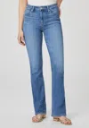 Paige Laurel Canyon Bootcut High-rise Stretch-denim Jeans In Multi