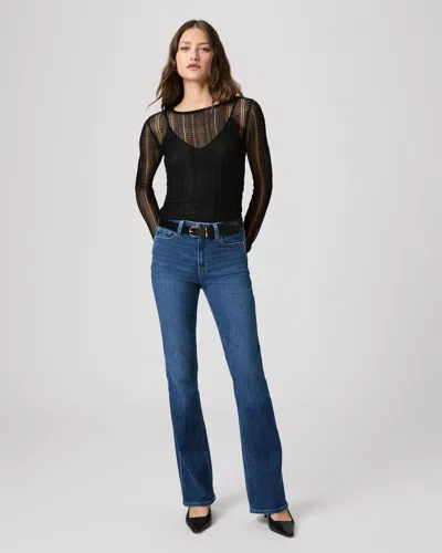 Paige High Rise Laurel Canyon 32 Inch Bootcut Jean In Blue