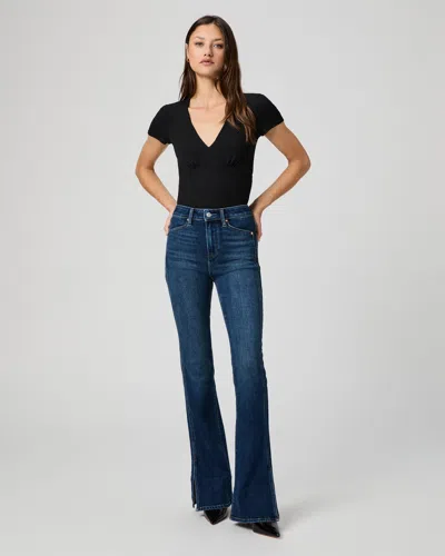 Paige High Rise Laurel Canyon 32 Inch Bootcut Jean In Blue