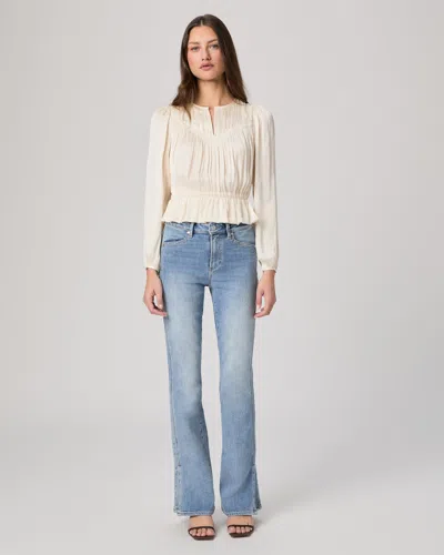 Paige High Rise Laurel Canyon 32 Inch Bootcut Jean In Blue