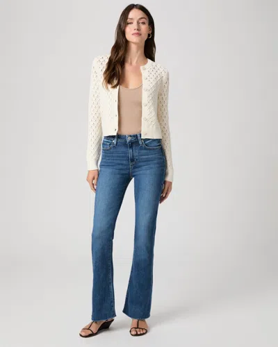 Paige High Rise Laurel Canyon 32 Inch Bootcut Jean In Blue