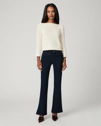 Paige High Rise Laurel Canyon 32 Inch Bootcut Jean In Blue