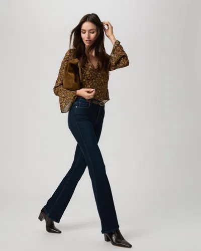 Paige High Rise Laurel Canyon 32 Inch Bootcut Jean In Red