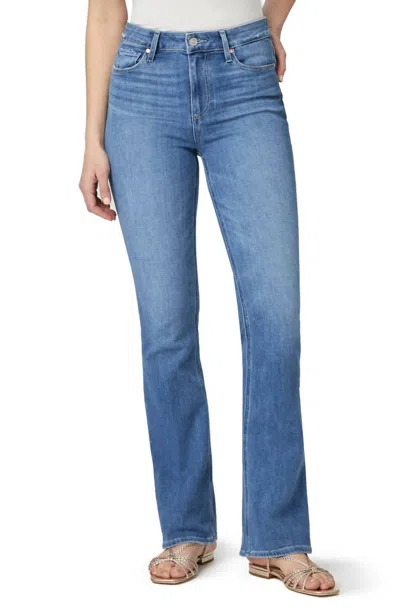 Paige High Rise Laurel Canyon 32in Jean In Bellflower Distressed In Blue