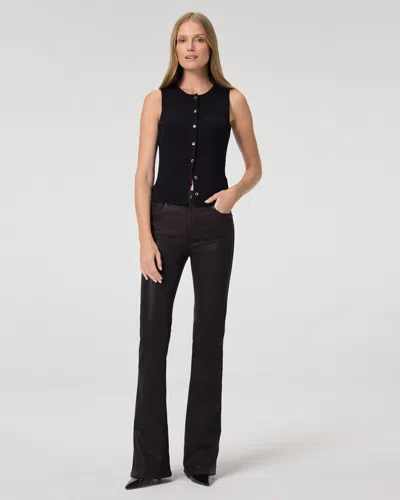 Paige High Rise Laurel Canyon Bootcut Jean In Black