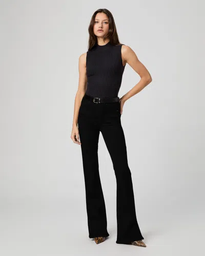 Paige High Rise Laurel Canyon Bootcut Jean In Burgundy