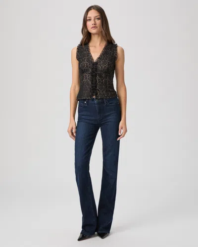 Paige High Rise Laurel Canyon Bootcut Jean In Blue