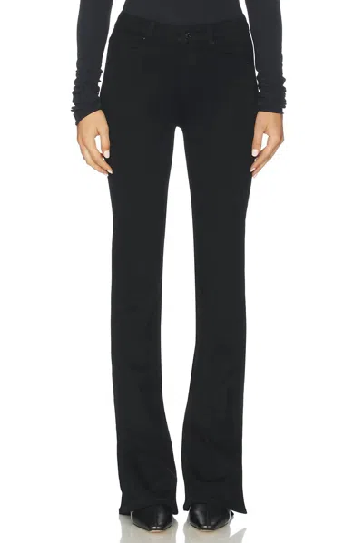 Paige High Rise Laurel Canyon Bootcut Jeans In Black Shadow