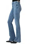 Paige Manhattan High Waist Bootcut Jeans In Black