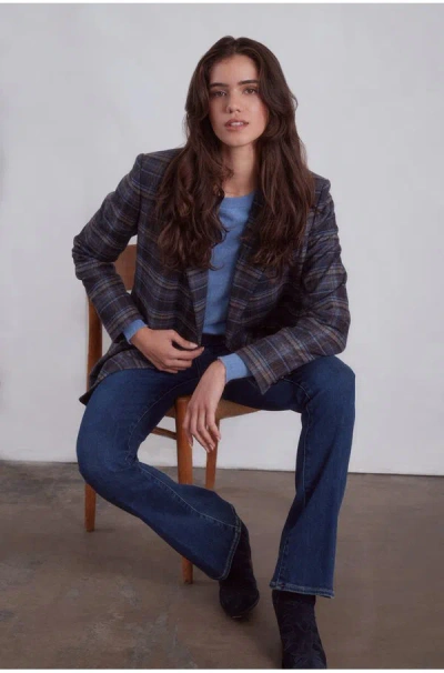 Paige High Rise Laurel Canyon In Waterloo In Blue