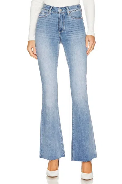 Paige High Rise Laurel Canyon Jean In Marienne In Blue