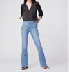PAIGE HIGH RISE LAUREL CANYON JEANS IN SKY DISTRESSED