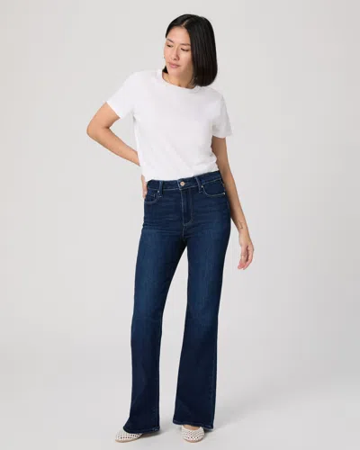 Paige High Rise Laurel Canyon Petite Bootcut Jean In Blue
