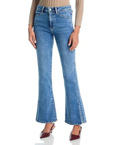 Paige High Rise Laurel Canyon Vented Jeans In Fontessa In Blue