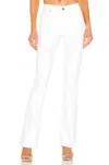 Paige Womens Crisp White Manhattan Flared High-rise Stretch-denim Jeans 28 In White
