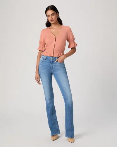 Paige High Rise Manhattan 32 Inch Bootcut Jean In Blue