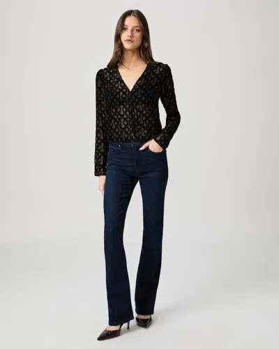 Paige High Rise Manhattan 32 Inch Bootcut Jean In Blue