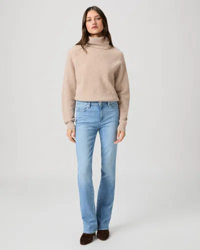 Paige High Rise Manhattan 32 Inch Bootcut Jean In Brown