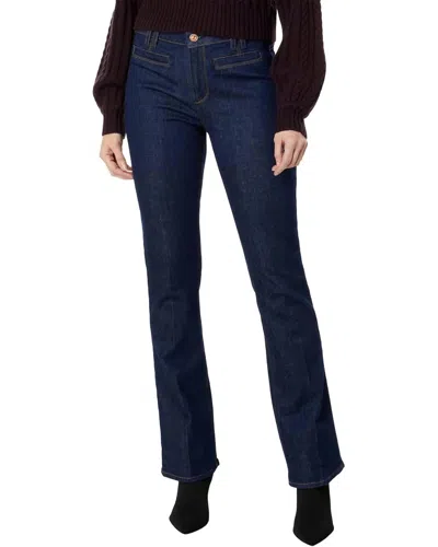Paige High Rise Manhattan Boot Front Welts Jean In Kinsley In Multi
