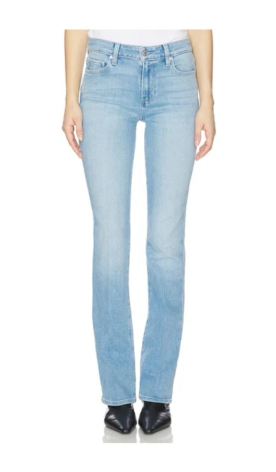 Paige High Rise Manhattan Boot Jeans In Blue