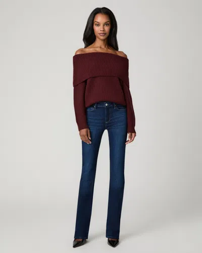 Paige High Rise Manhattan Bootcut Jean In Blue