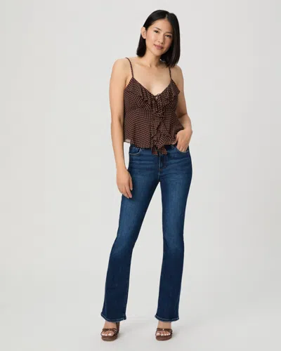 Paige High Rise Manhattan Petite Bootcut Jean In Blue