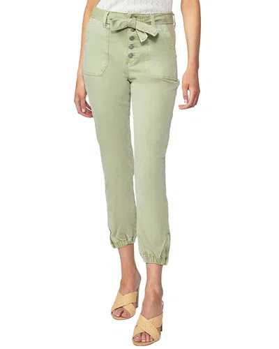 Paige High Rise Mayslie Self Tie Vintage Light Pistachio Straight Ankle Jean