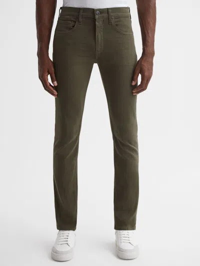 Paige High Stretch Jeans In Green