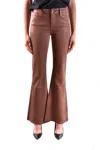 Paige High-waisted Flared Jeans In Cognac With Finish In Brown