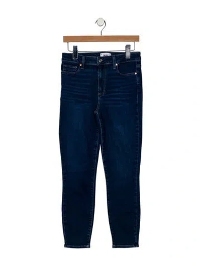 Pre-owned Paige High-rise Skinny Leg Jeans In Blue