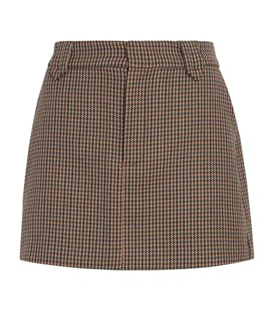 PAIGE HOUNDSTOOTH BOBBI MINI SKIRT