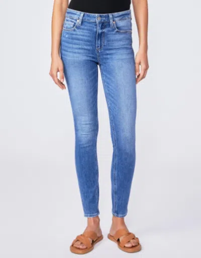 Paige Hoxton Ankle Jean In Rock Show Distressed In Blue