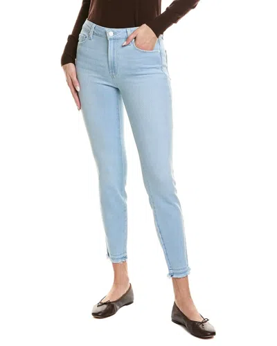Paige Hoxton Ankle Macaron Distressed Skinny Leg Jean In Blue