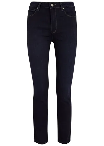 Paige Hoxton Ankle Skinny Jeans In Dark Blue