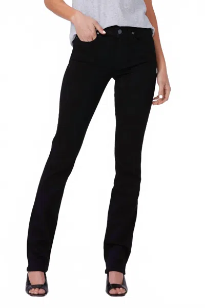 Paige Hoxton High Rise Jeans In Black Shadow