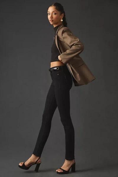Paige Hoxton High-rise Skinny Jeans In Black