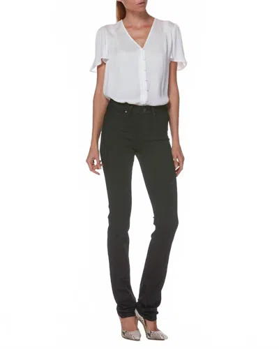 Paige Hoxton High Rise Straight Leg Jean In Black Shadow