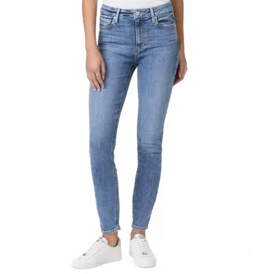 Paige Hoxton High-rise Ankle Skinny Jeans In High Roller In Multi
