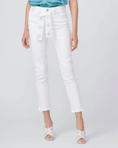 Paige Hoxton Slim In Soft Pearl Embellished In Multi