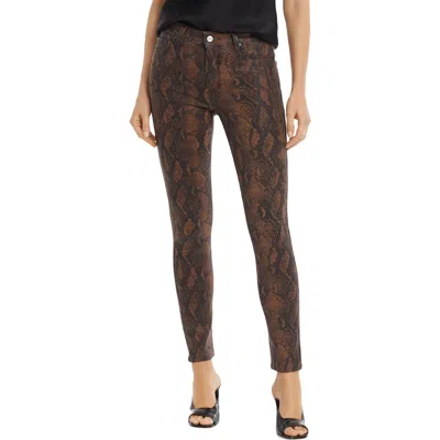 Paige Hoxton Womens Coated Ankle Pants In Multi