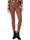 PAIGE HOXTON WOMENS COATED DENIM ANKLE JEANS