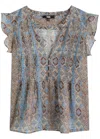 Paige Idris Floral-print Cotton-blend Top
