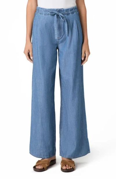 Paige Acacia High Waist Belted Jeans In Animal Print