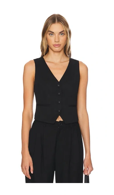 Paige Iris Vest In 黑色